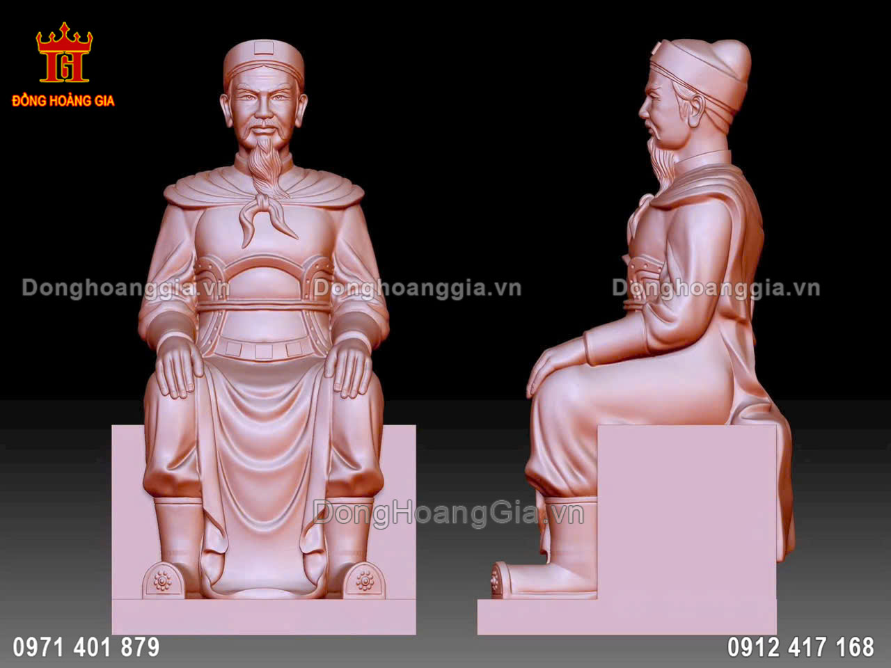 Tượng đồng được khách hàng yêu cầu đúc